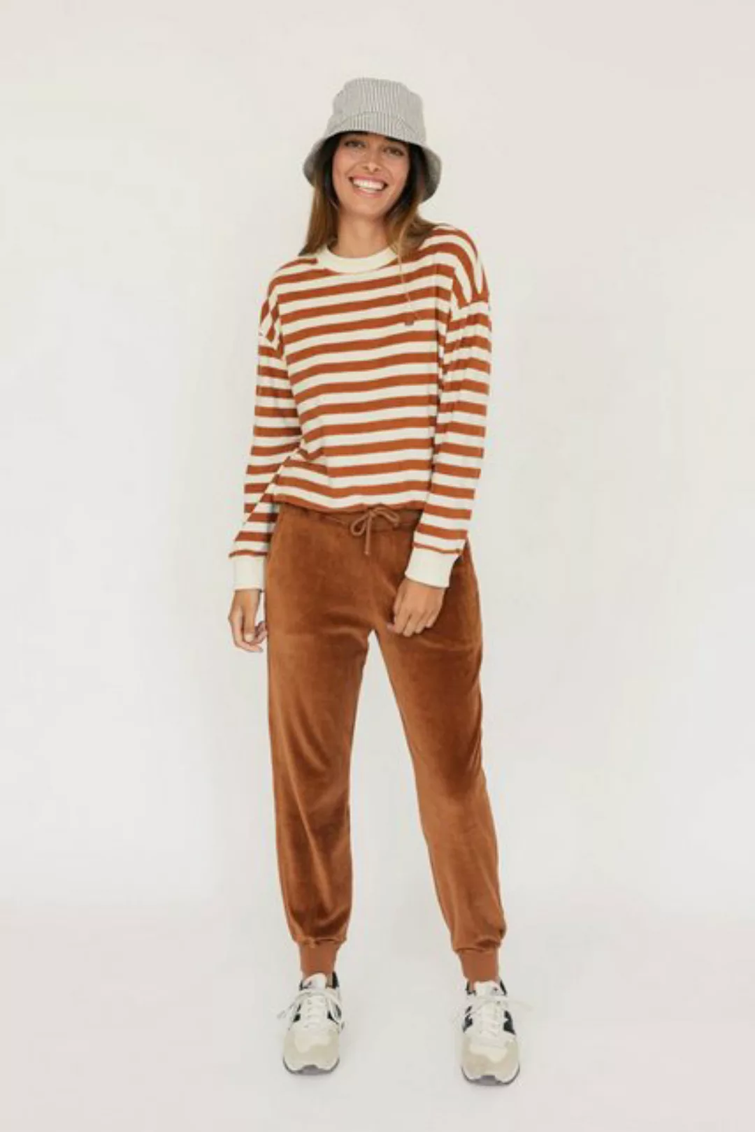 TWOTHIRDS Stoffhose Krivus - Umber Brown Stylische und moderne Stoffhose günstig online kaufen