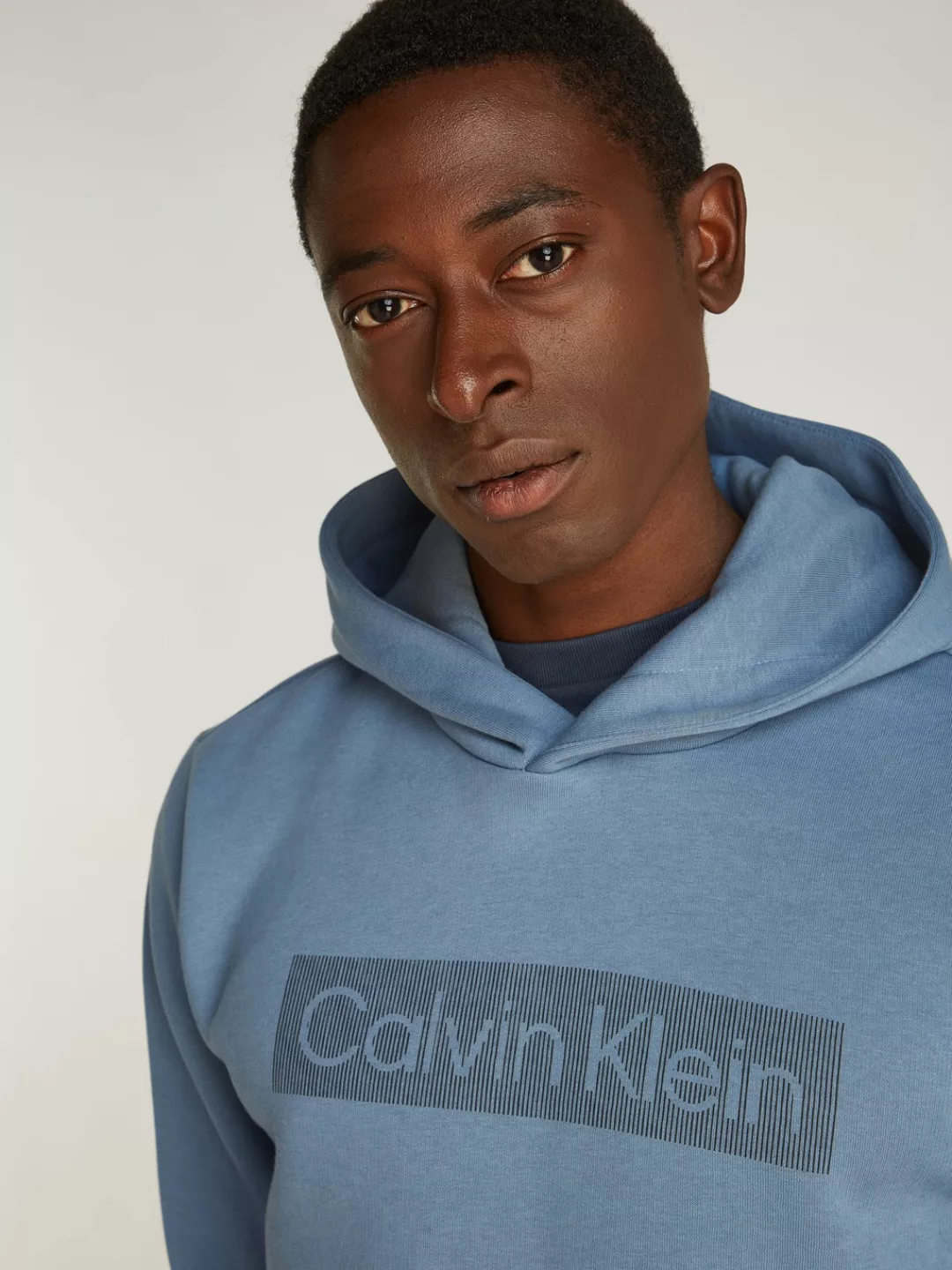 Calvin Klein Kapuzensweatshirt "BOX STRIPED LOGO HOODIE", mit Logoschriftzu günstig online kaufen