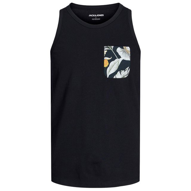 Jack & Jones Rundhalsshirt Große Größen Tanktop JJCHILL POCKET schwarz Brus günstig online kaufen