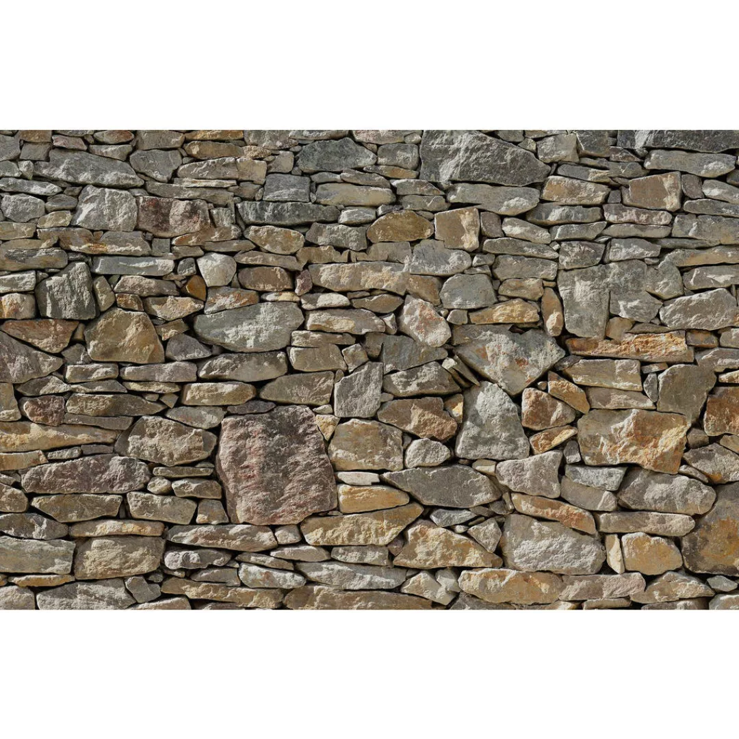 Komar Vliestapete »Stone Wall«, 400x260 cm (Breite x Höhe) günstig online kaufen