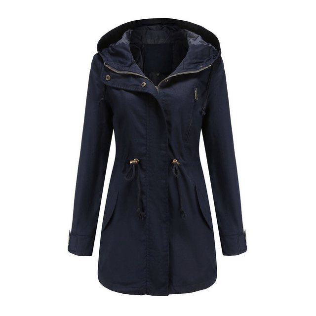 Nebelmeer Funktionsjacke Modische Allround-Kapuzen-Trenchcoat für Damen Frü günstig online kaufen