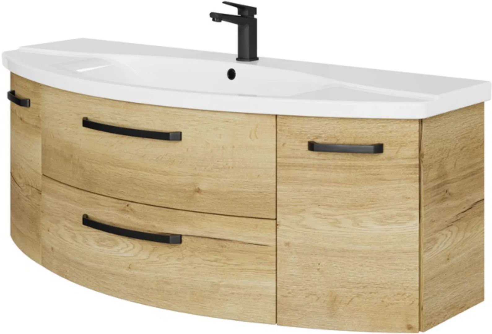 Saphir Waschtisch "Serie 4010 Keramik-Waschtisch mit Unterschrank, 144 cm b günstig online kaufen