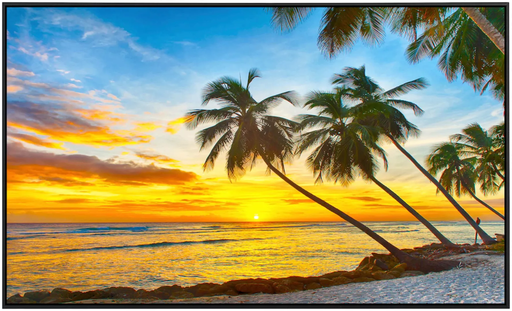 Papermoon Infrarotheizung »Barbados Palm Beach«, sehr angenehme Strahlungsw günstig online kaufen