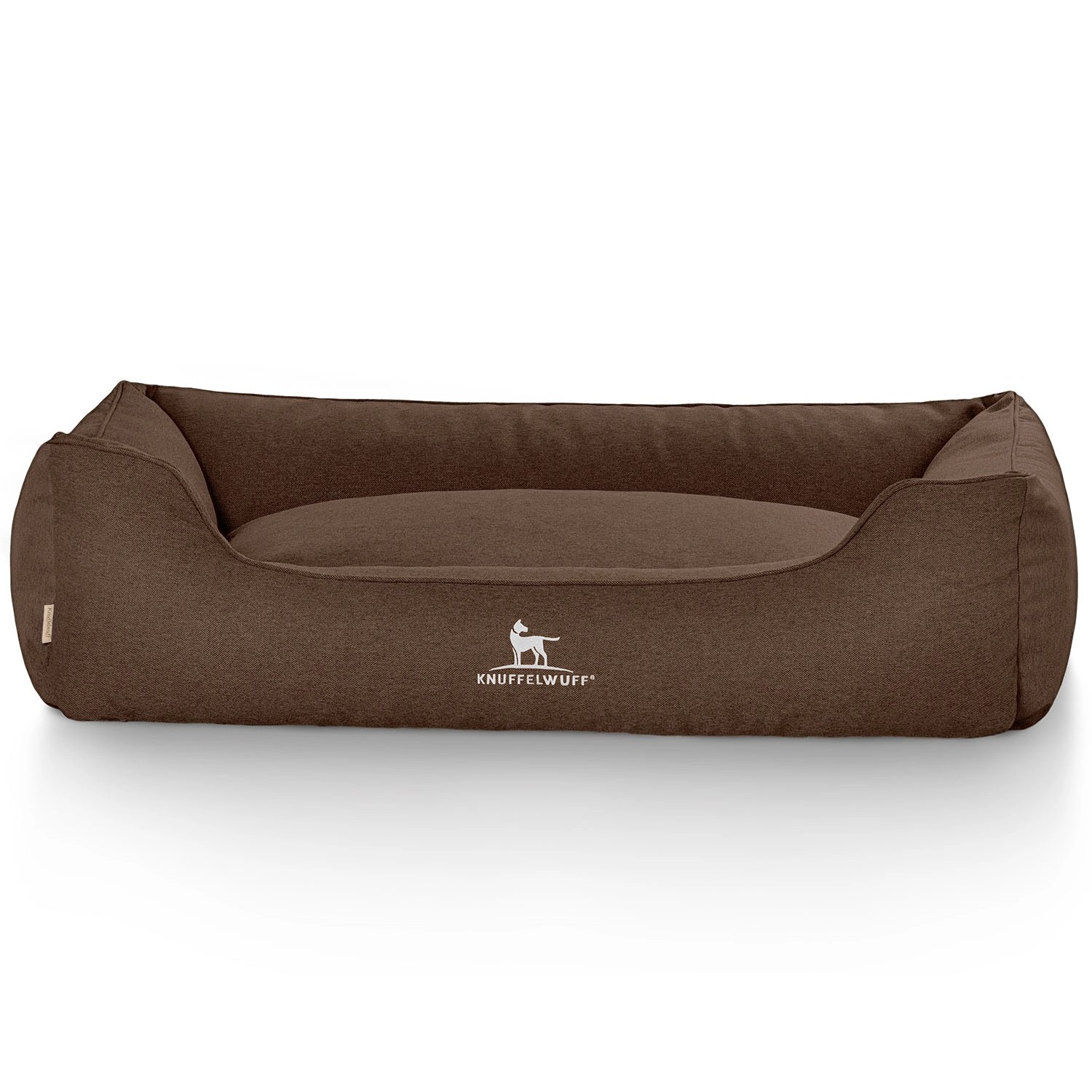 Knuffelwuff Hundebett Crispino Velours XXL 120 x 85cm Braun günstig online kaufen