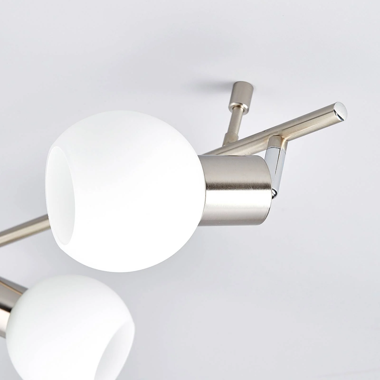 Deckenlampe Elaina 6-flg., nickel matt günstig online kaufen