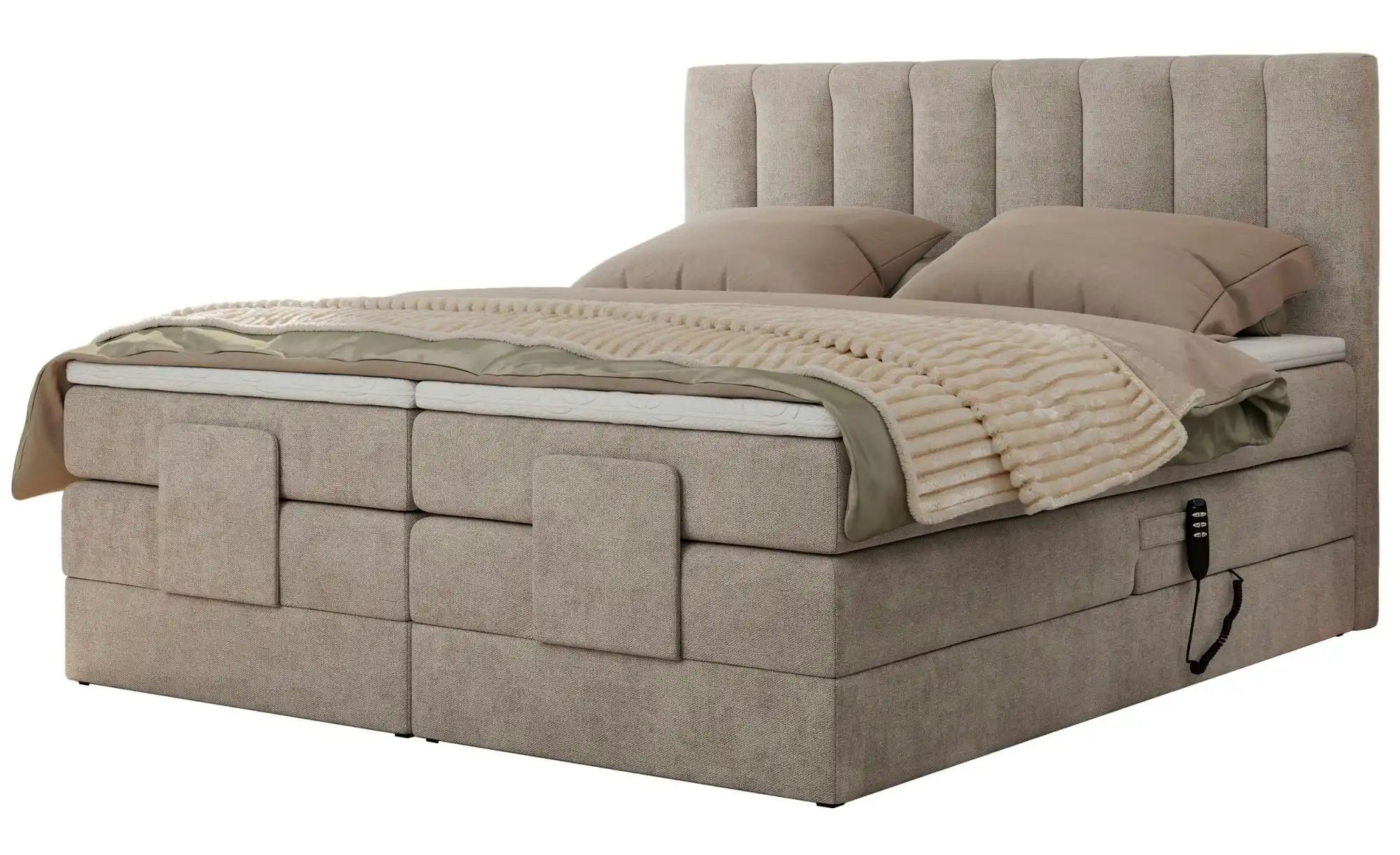Motor Boxspringbett mit Bettkasten Comforto ¦ beige ¦ Maße (cm): B: 188 H: günstig online kaufen