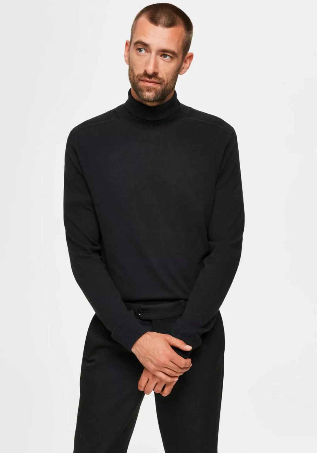 Selected Herren Rollkragen Pullover SLHBERG ROLL NECK günstig online kaufen