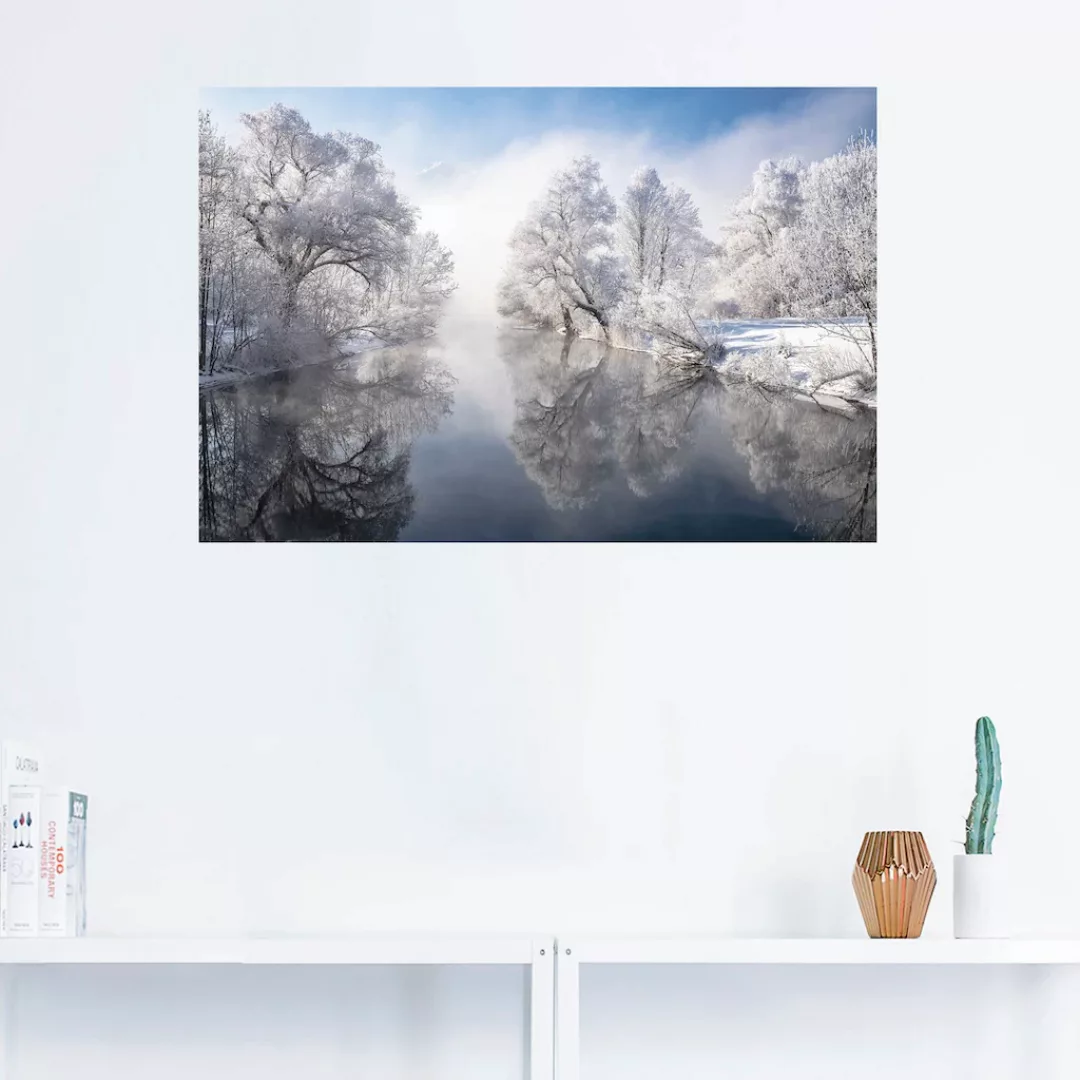 Artland Wandbild »Winter in Oberbayern«, Seebilder, (1 St.), als Leinwandbi günstig online kaufen