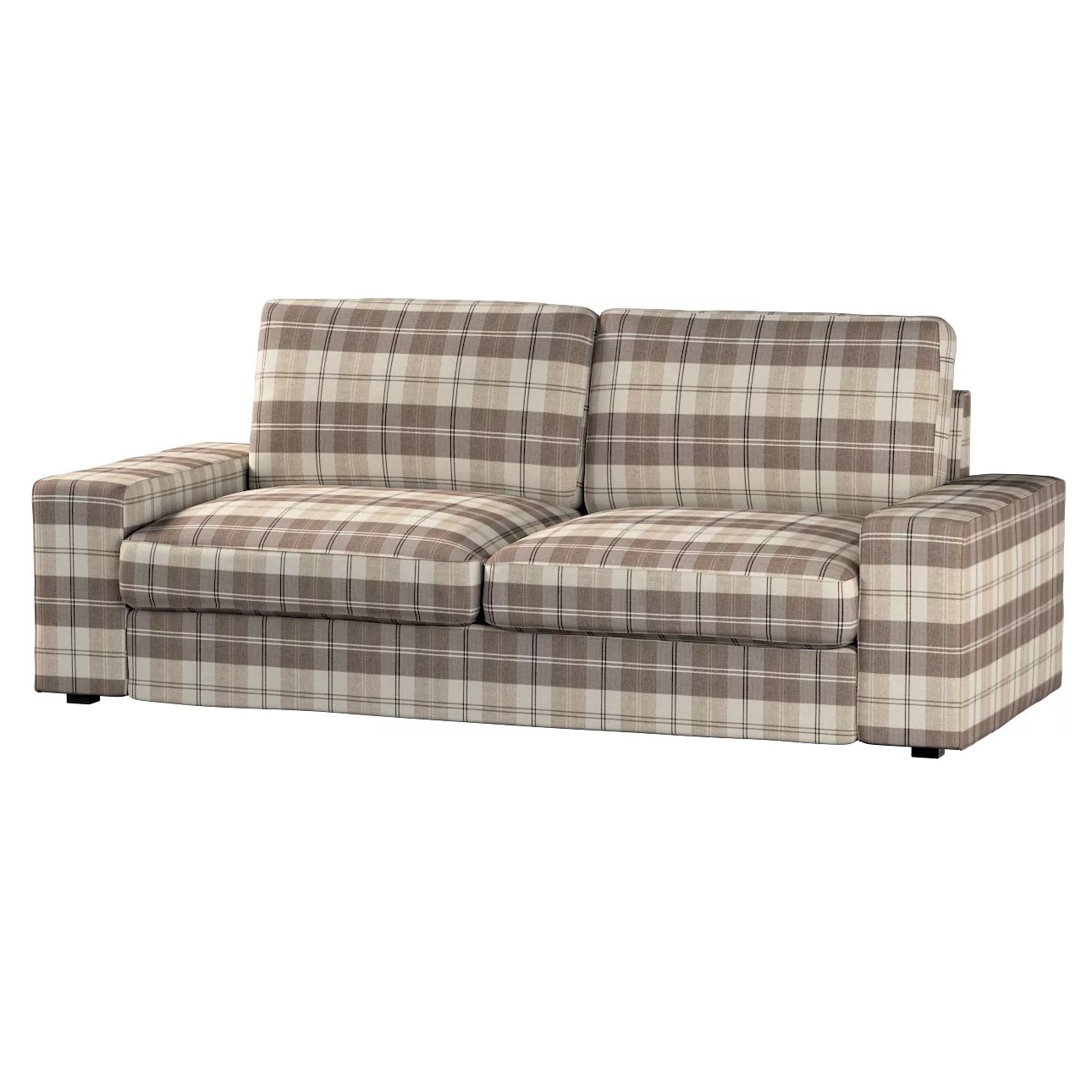 Bezug für Kivik 3-er Bettsofa, braun-beige, Kivik 3-er Bettsofabezug, Edinb günstig online kaufen