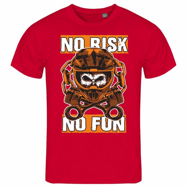 deinshirt Print-Shirt Herren T-Shirt No risk no fun Funshirt mit Motiv günstig online kaufen