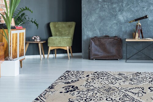Kayoom Teppich »River 120«, rechteckig, 10 mm Höhe, Jacquard, Retro- und Vi günstig online kaufen