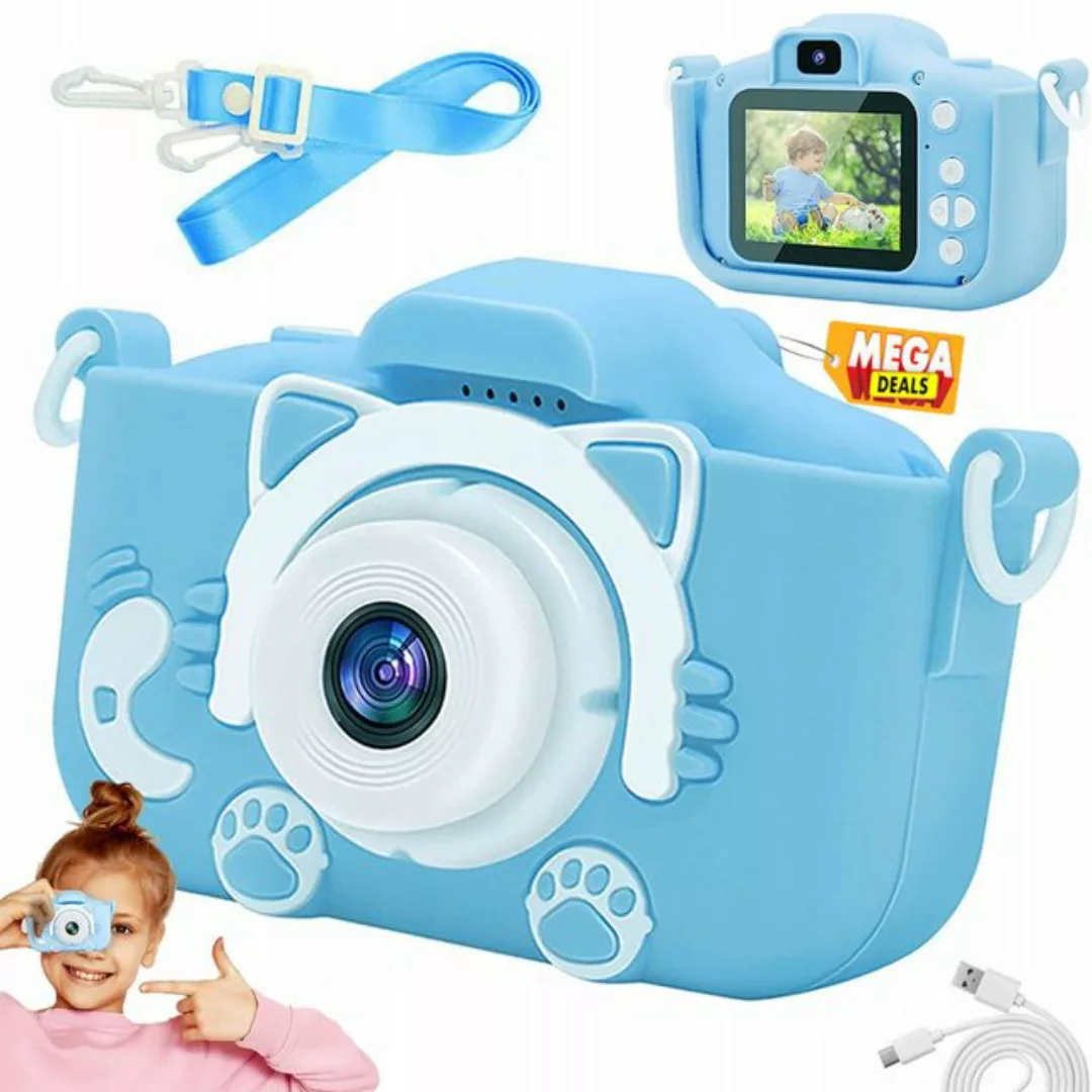 MEGADEALS Digitalkamera Selfie Fotoapparat Kinder Spielzeug Kinderfoto Digi günstig online kaufen