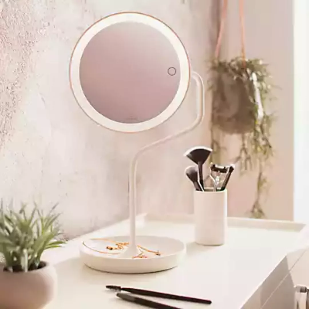 LED Akku Kosmetikspiegel Versailles in Schwarz 4,3W 410lm günstig online kaufen