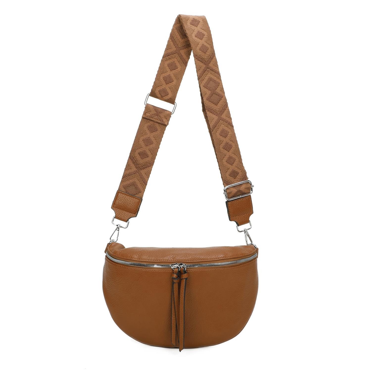 ITALYSHOP24 Bauchtasche Damen Gürteltasche Hüfttasche CrossBody günstig online kaufen