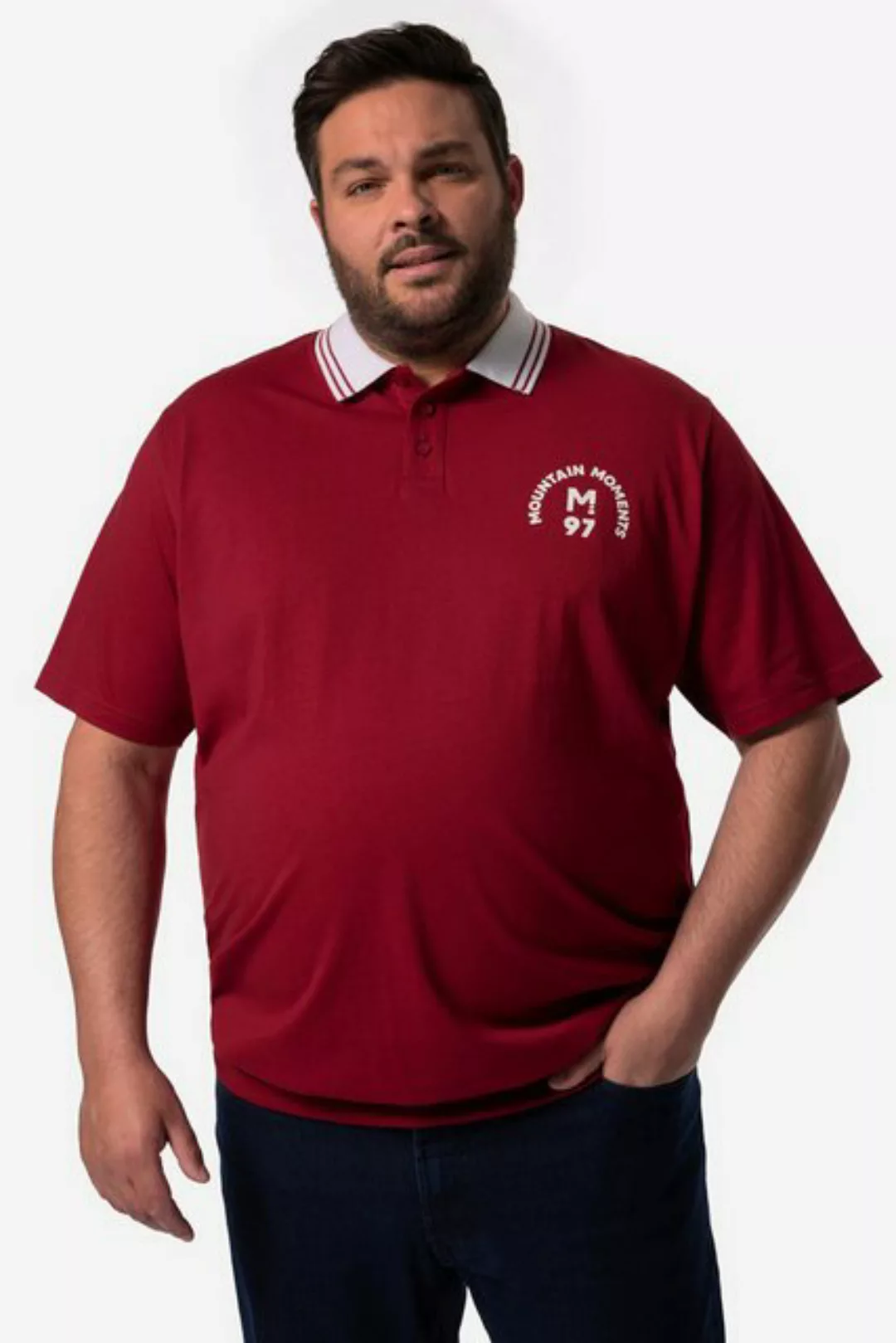 Men Plus Poloshirt Men+ Poloshirt Bauchfit Halbarm Polokragen günstig online kaufen