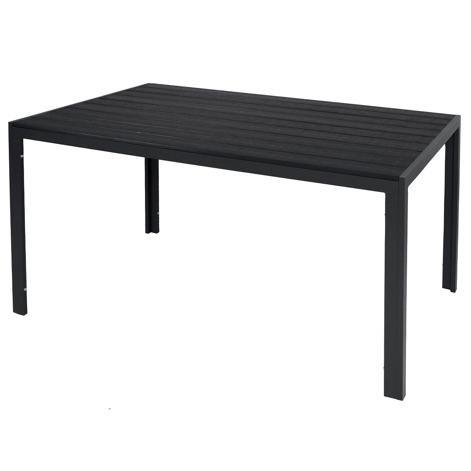 Mojawo Aluminium Gartentisch ANTHRAZIT  SCHWARZ Esstisch Gartenmöbel Tisch günstig online kaufen