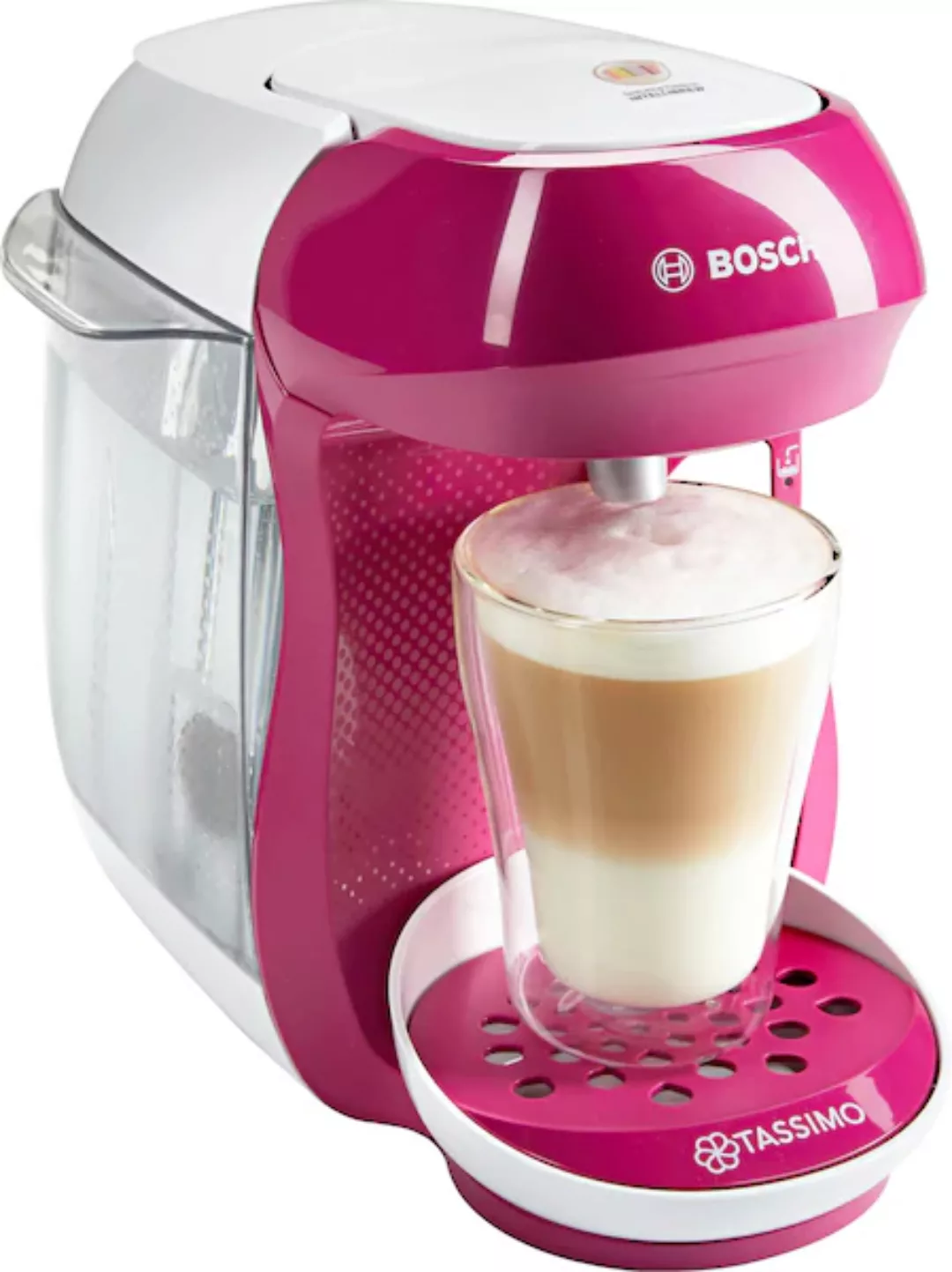 Kapsel-kaffeemaschine Bosch Tas1001 Weiß/rosa günstig online kaufen