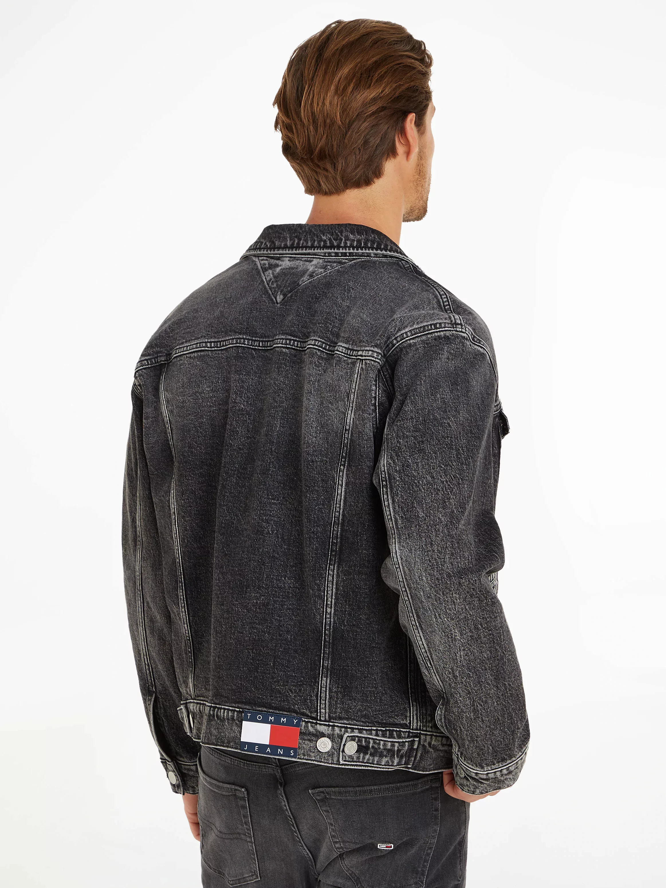 Tommy Jeans Jeansjacke ISAAC DENIM TRUCKER CH6187 mit Logoprägung günstig online kaufen