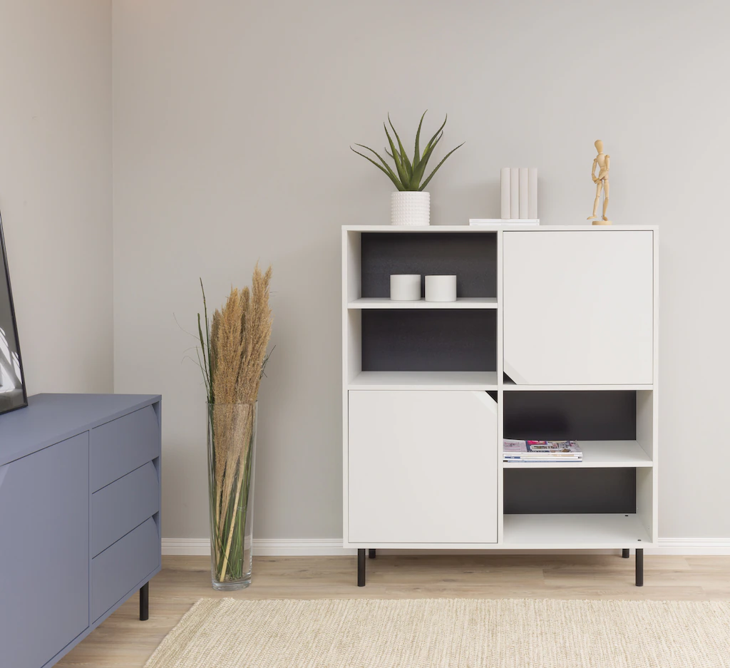 Tenzo Highboard, (19 St., 1), 4 Fächer, 2 Türen günstig online kaufen