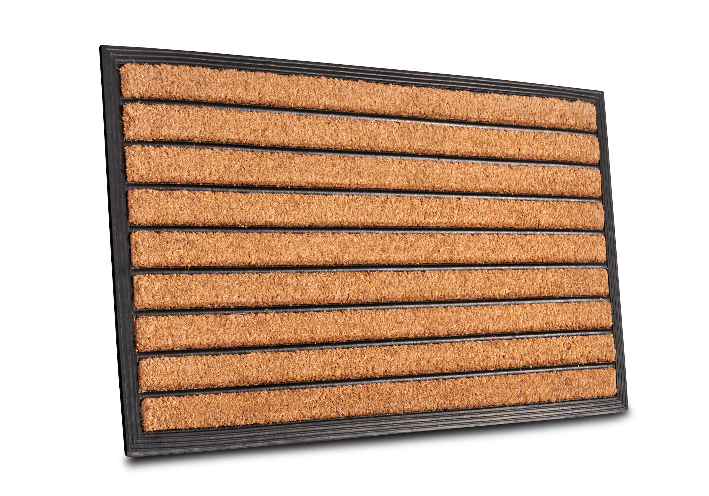 HANSE Home Fußmatte »Mix Mats Gummi Kokos Striped«, rechteckig, 20 mm Höhe, günstig online kaufen