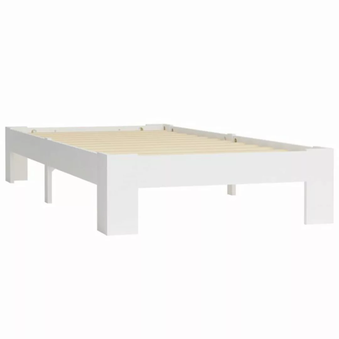 Bettgestell Weiß Massivholz Kiefer 90ã200 Cm günstig online kaufen