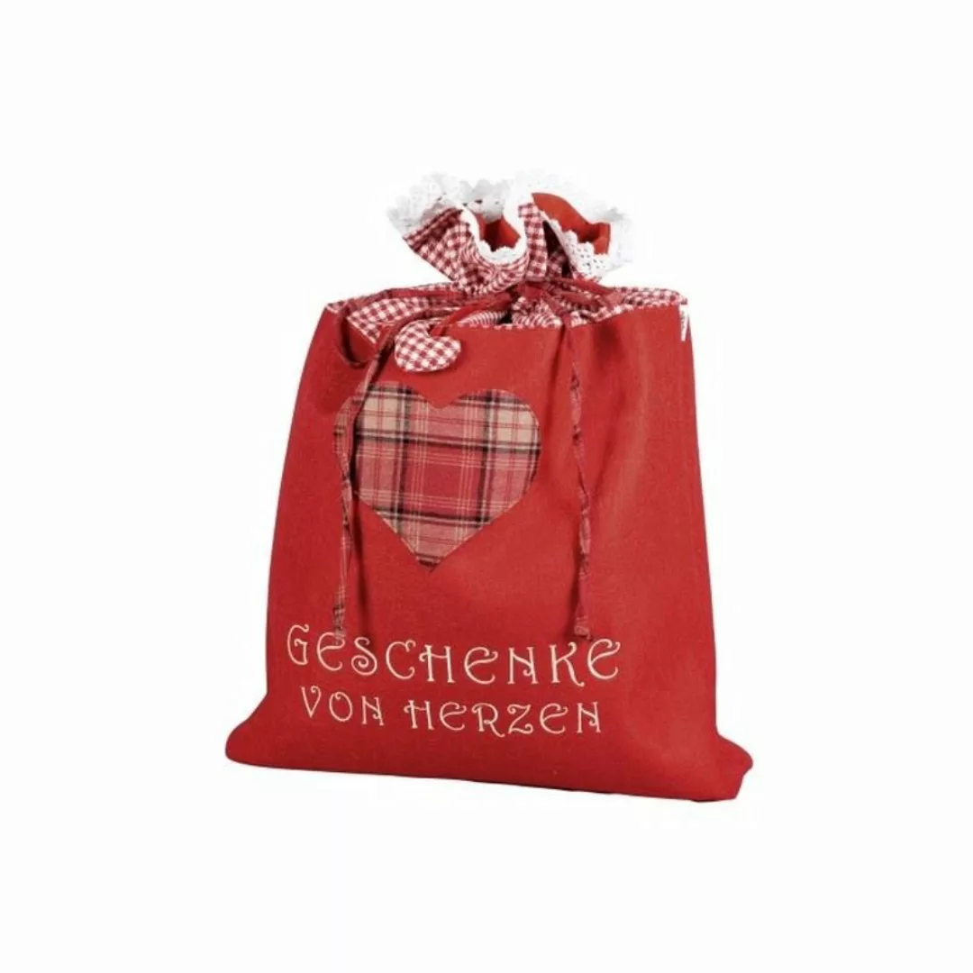 EK weihnachtliche Deko-Ideen Deko Weihnachten Sack "Geschenk von Herzen" ro günstig online kaufen