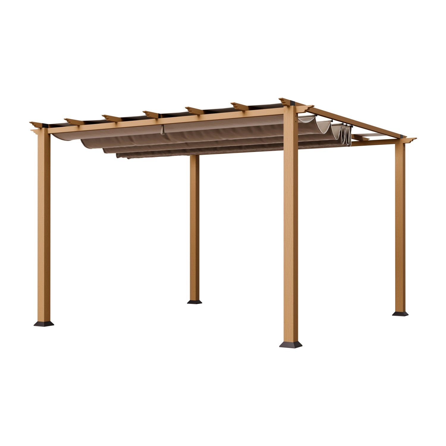 Paragon Outdoor Pergola Florida Aluminium/Textil 350 cm x 350 cm x 2350 cm günstig online kaufen