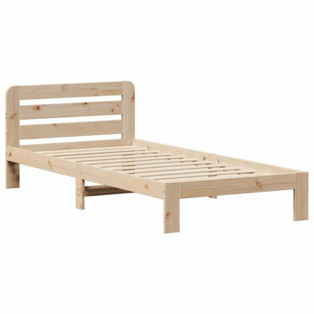 vidaXL Bett Massivholzbett ohne Matratze 75x190 cm Kiefernholz günstig online kaufen