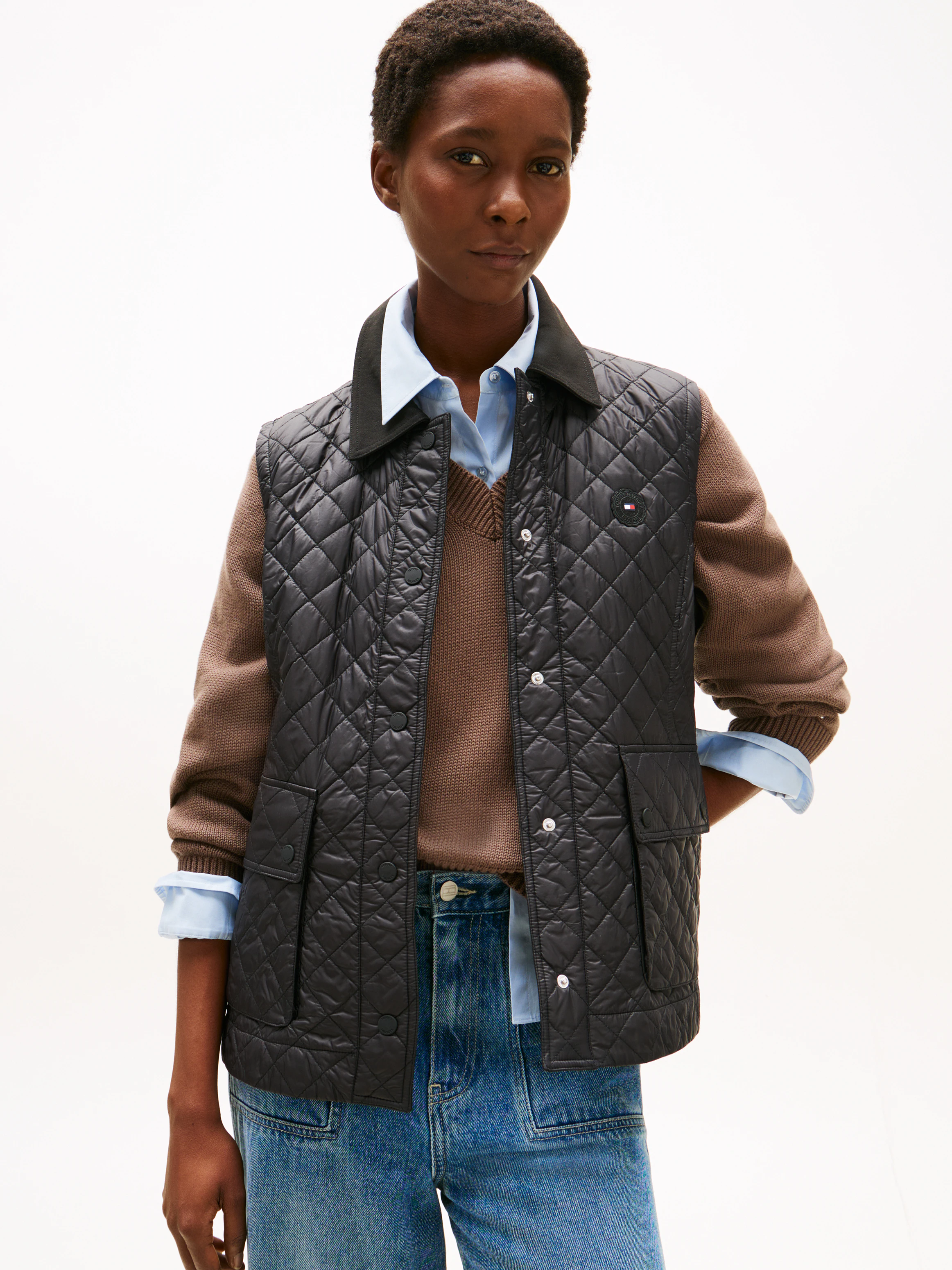 Tommy Hilfiger Steppweste "PADDED NYLON SLIM QUILTED VEST" günstig online kaufen