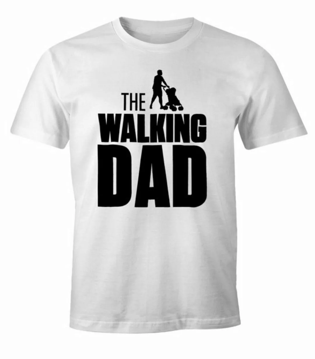 MoonWorks Print-Shirt The Walking Dad Shirt Herren T-Shirt Fun mit Print günstig online kaufen