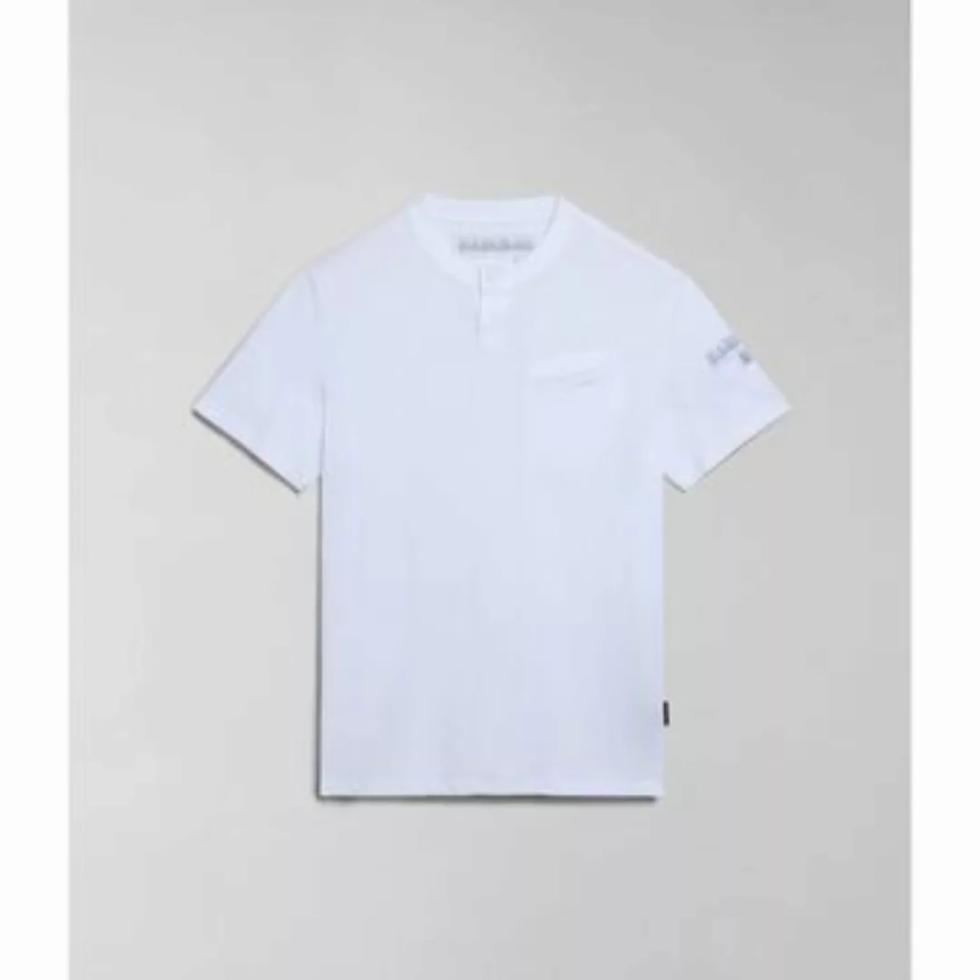 Napapijri  T-Shirts & Poloshirts S-MELVILLE NP0A4HQL-002 BRIGHT WHITE günstig online kaufen