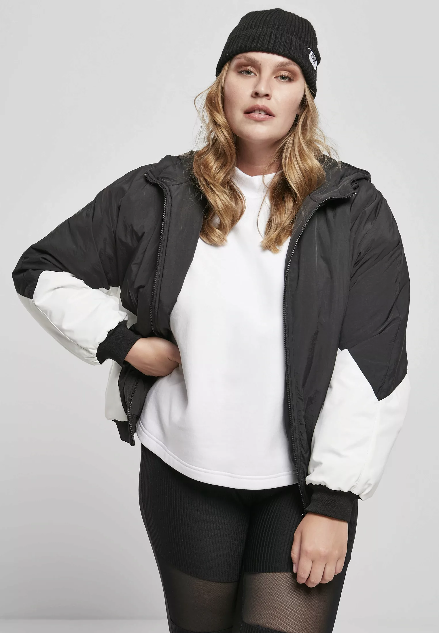 URBAN CLASSICS Outdoorjacke "Frauen Ladies Padded 2-Tone Batwing Jacket", ( günstig online kaufen