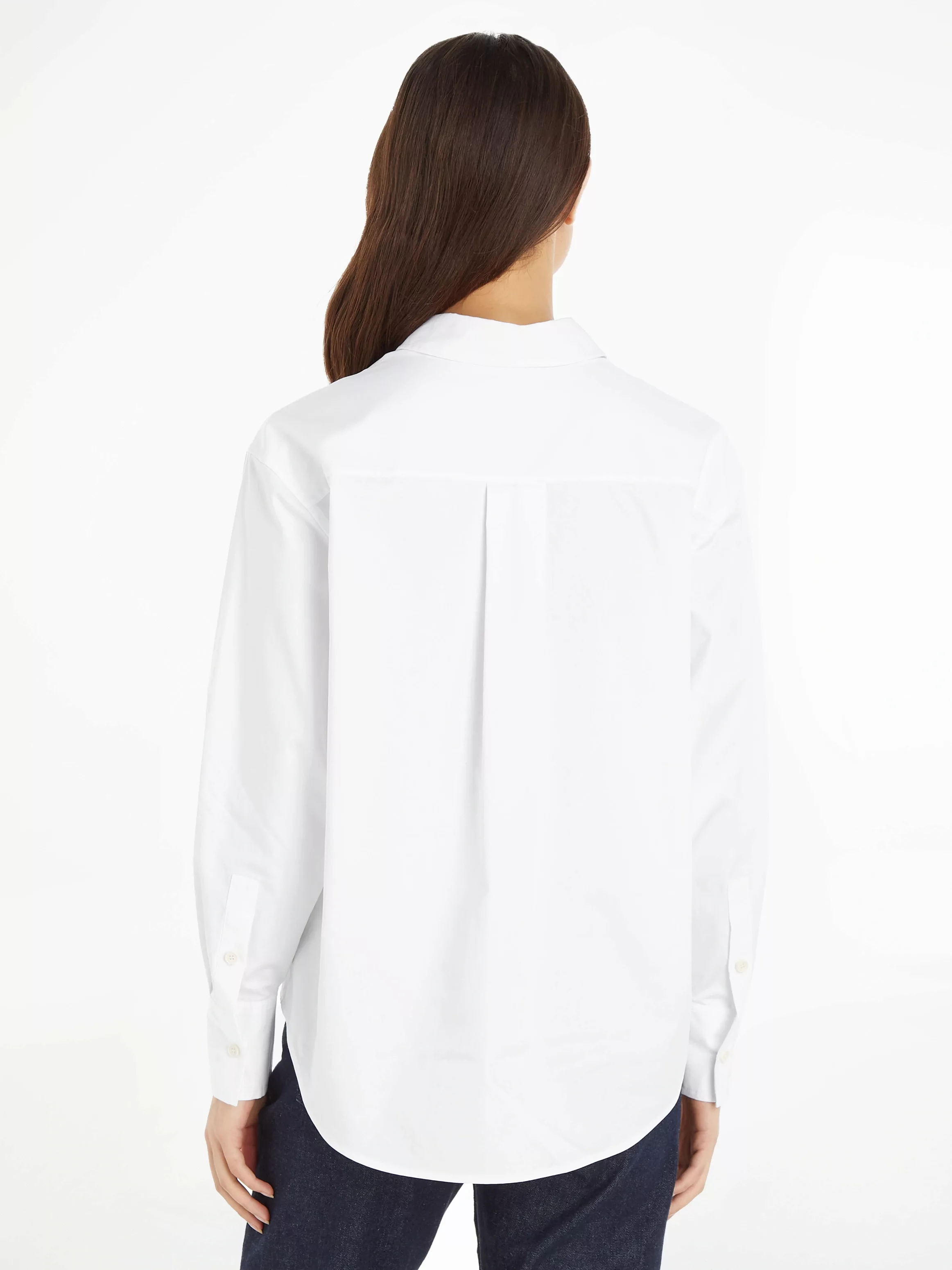 Calvin Klein Hemdbluse RELAXED COTTON SHIRT mit durchgehender Knopfleiste günstig online kaufen