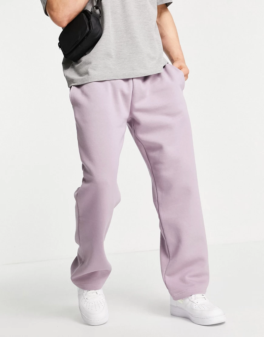 Topman – Jogginghose in Flieder mit weitem Bein-Violett günstig online kaufen