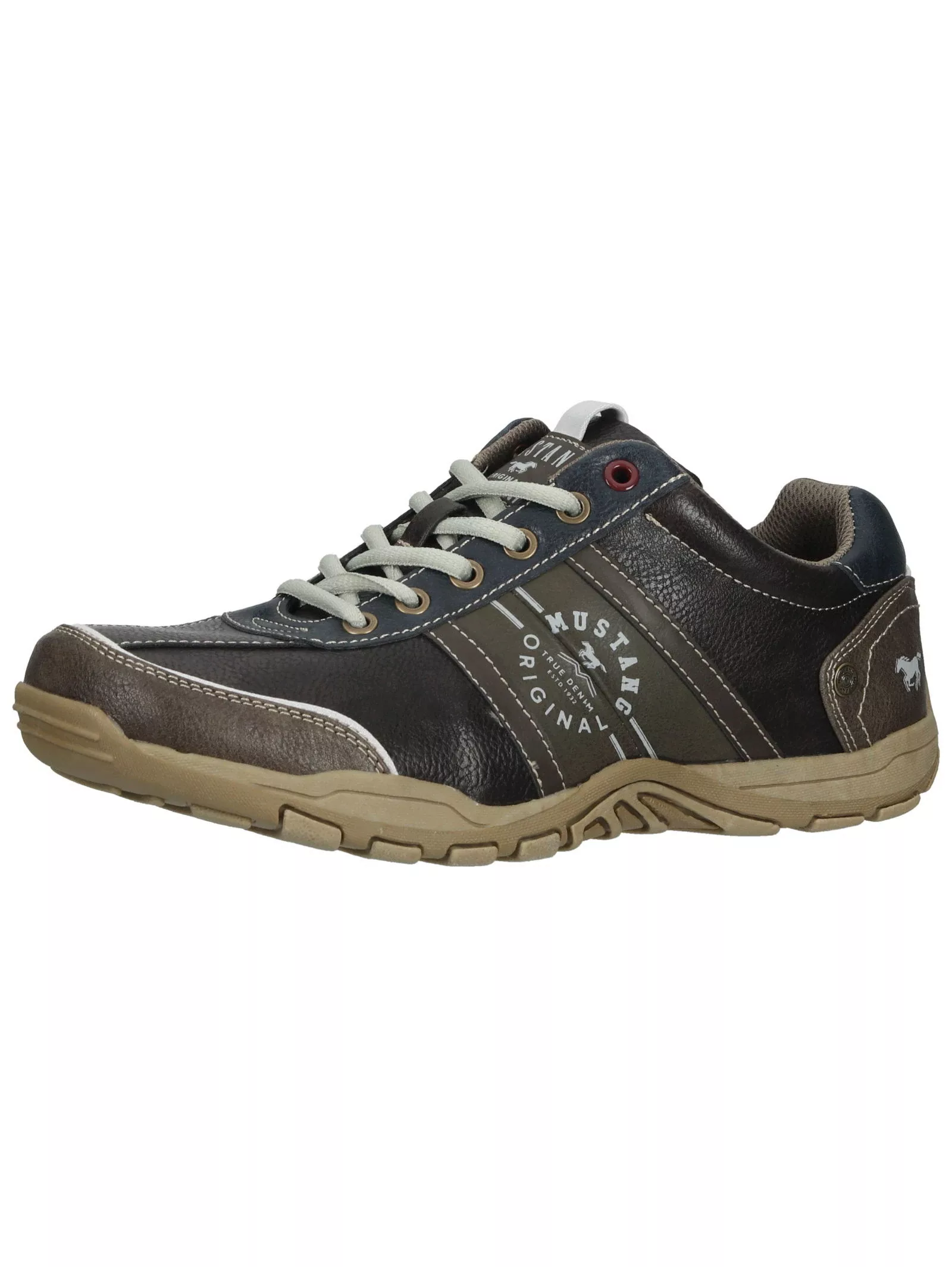 Mustang Shoes Schnürschuh "Mustang Shoes Halbschuhe Lederimitat" günstig online kaufen