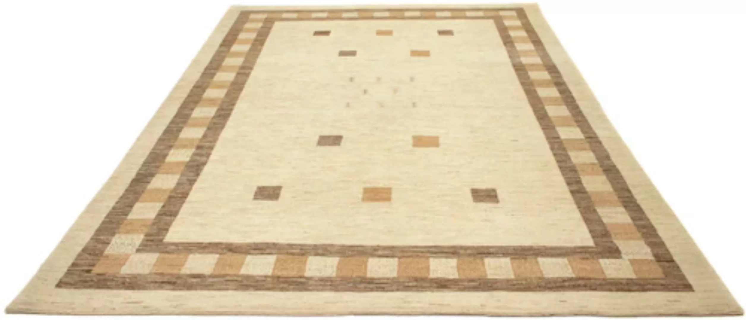 morgenland Wollteppich »Loribaft Teppich handgeknüpft beige«, rechteckig günstig online kaufen