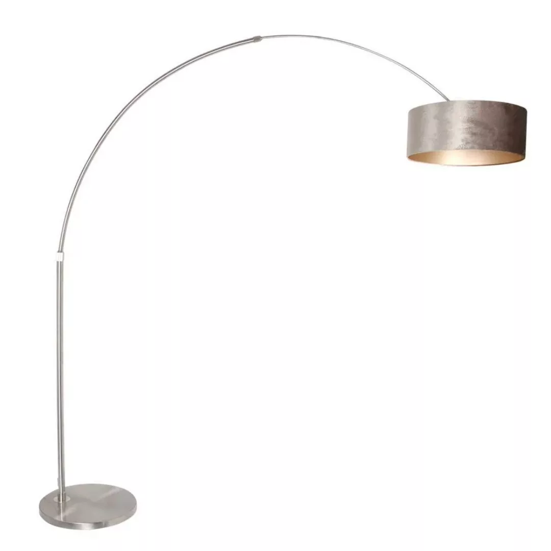 Stehleuchte Sparkled Light in Silber und Taupe E27 500mm günstig online kaufen