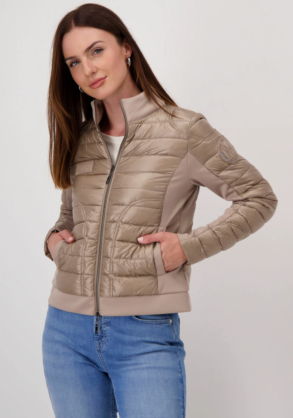 Monari Steppjacke im Materialmix günstig online kaufen