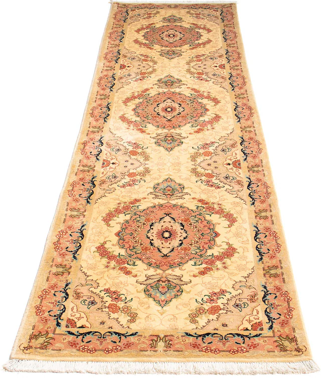 morgenland Orientteppich »Perser - Täbriz - Royal - 295 x 78 cm - hellbraun günstig online kaufen