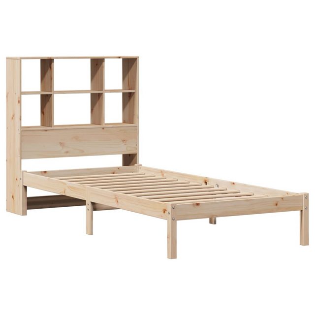 vidaXL Bett Massivholzbett mit Regal ohne Matratze 90x190 cm Kiefer günstig online kaufen