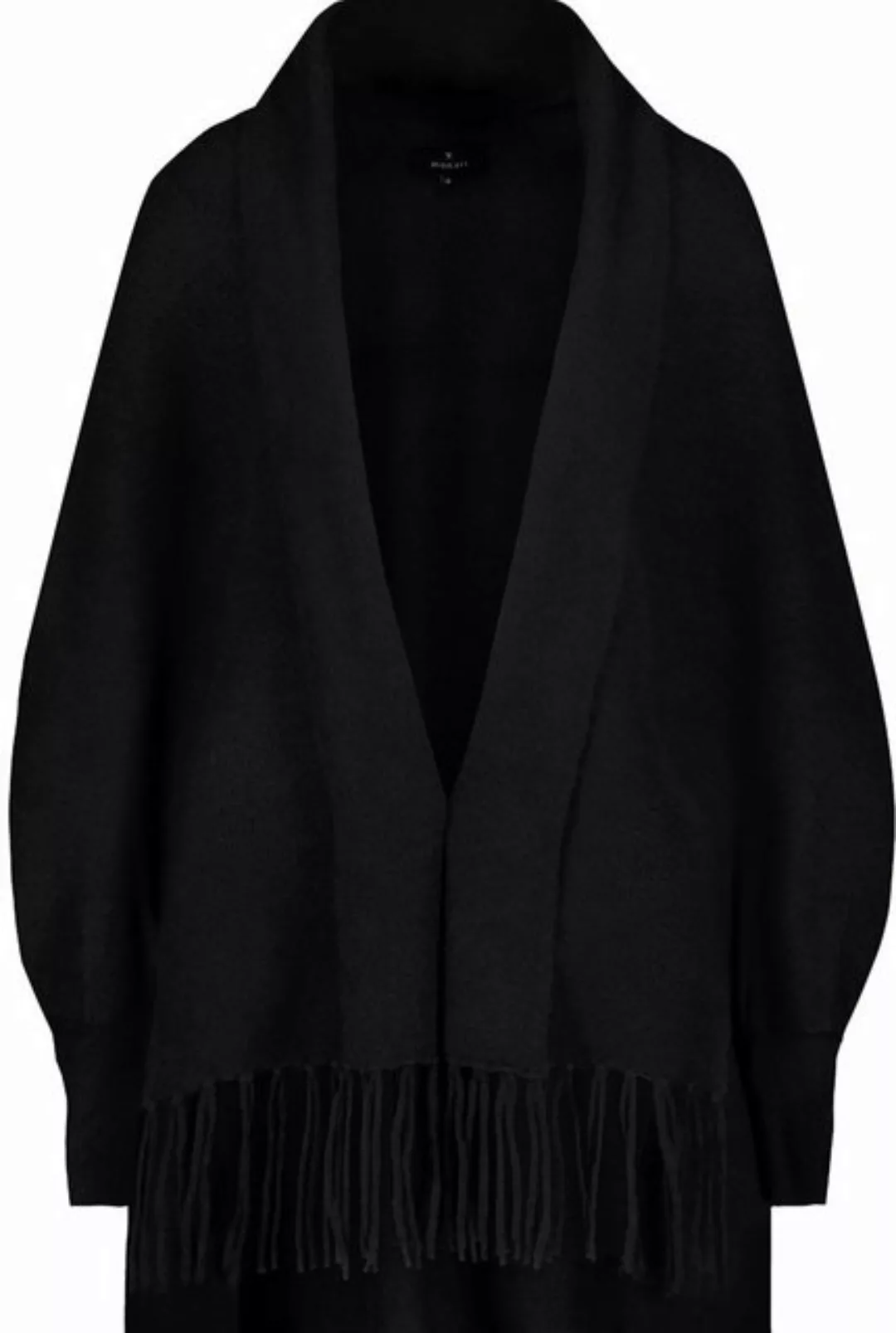 Monari Strickcape Cape mit Schalkragen schwarz günstig online kaufen