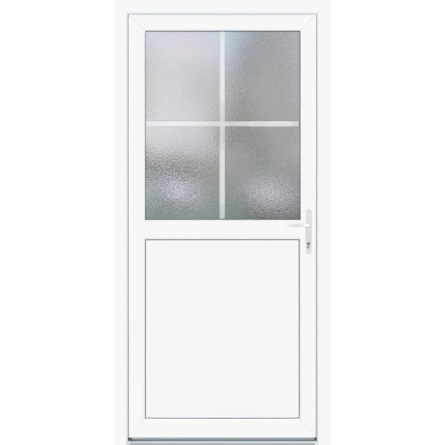 Kunststoff-Nebeneingangstür K 502 Weiß 98 cm x 198 cm Anschlag Rechts günstig online kaufen