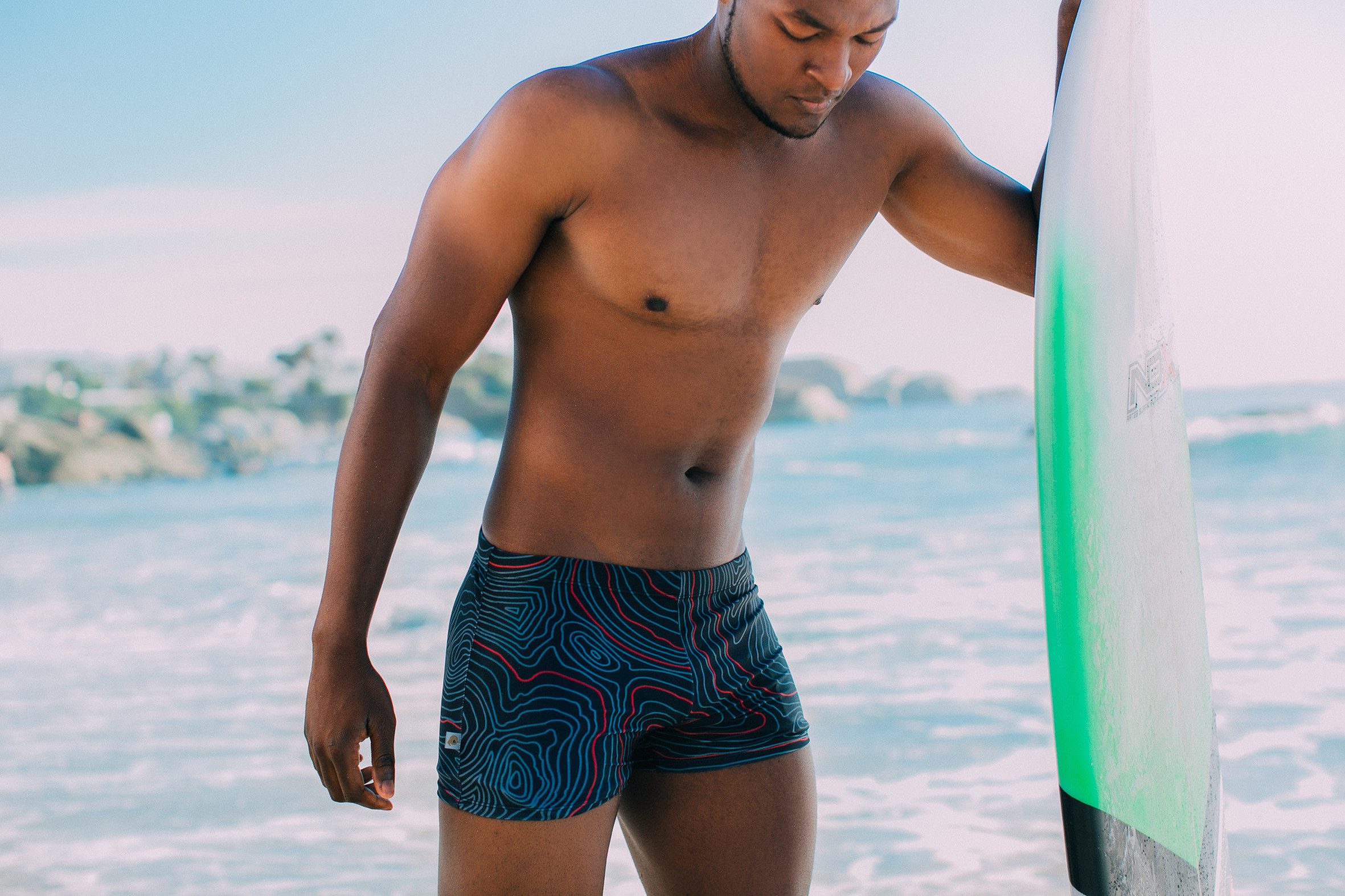 GUGGEN Mountain Badehose Badehose Herren Kastenbadehose günstig online kaufen