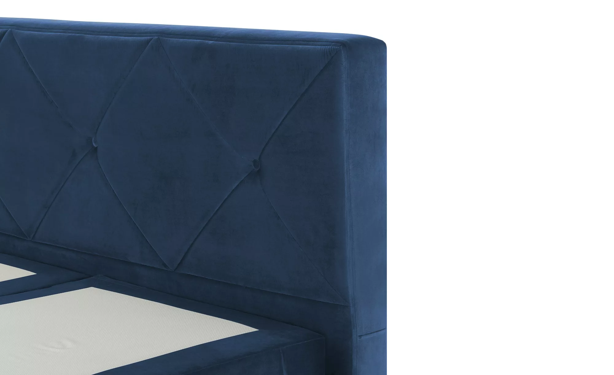 Gallery M Boxspringbett Standardversion Dubai  ¦ blau ¦ Maße (cm): B: 217 H günstig online kaufen