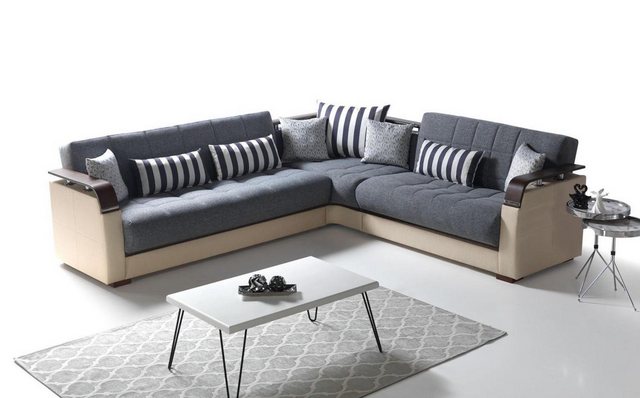 Xlmoebel Ecksofa Modernes Luxus-Ecksofa in L-Form für das Wohnzimmer in Gra günstig online kaufen