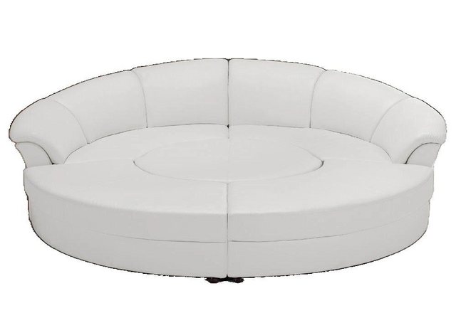 JVmoebel Sofa Runde Xxl Polster Wohnlandschaft Rundsofa Ecksofa Ledersofa, günstig online kaufen