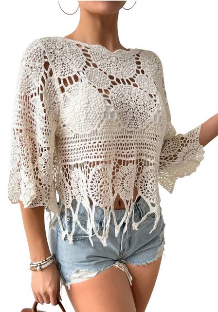 Lovolotti Strandtop Strand Oberteil Bluse Damen LO-KLDE-L13 Kleider Blumenk günstig online kaufen