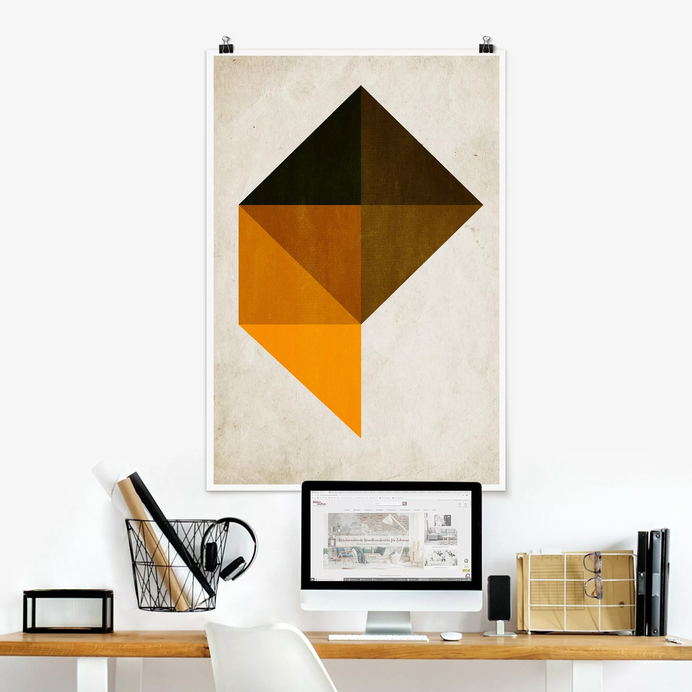 Poster Geometrisches Trapez günstig online kaufen