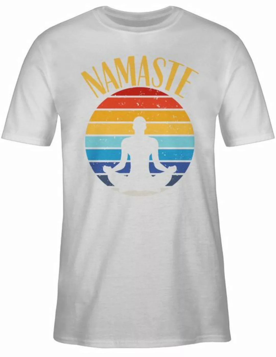 Shirtracer T-Shirt Namaste bunt Yoga und Wellness Geschenk günstig online kaufen