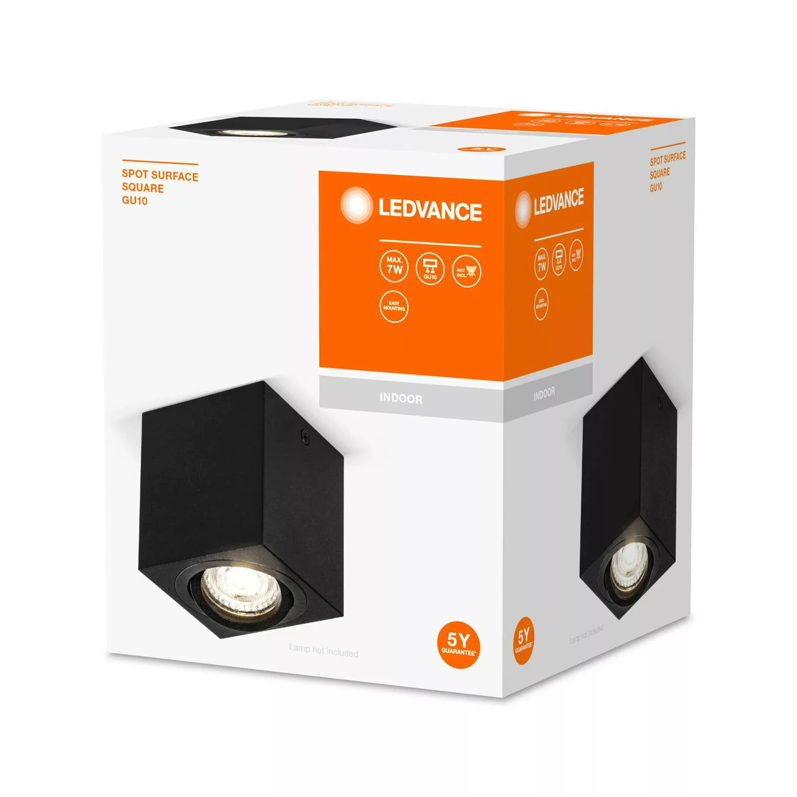 LEDVANCE Surface Square Deckenspot GU10 schwarz günstig online kaufen